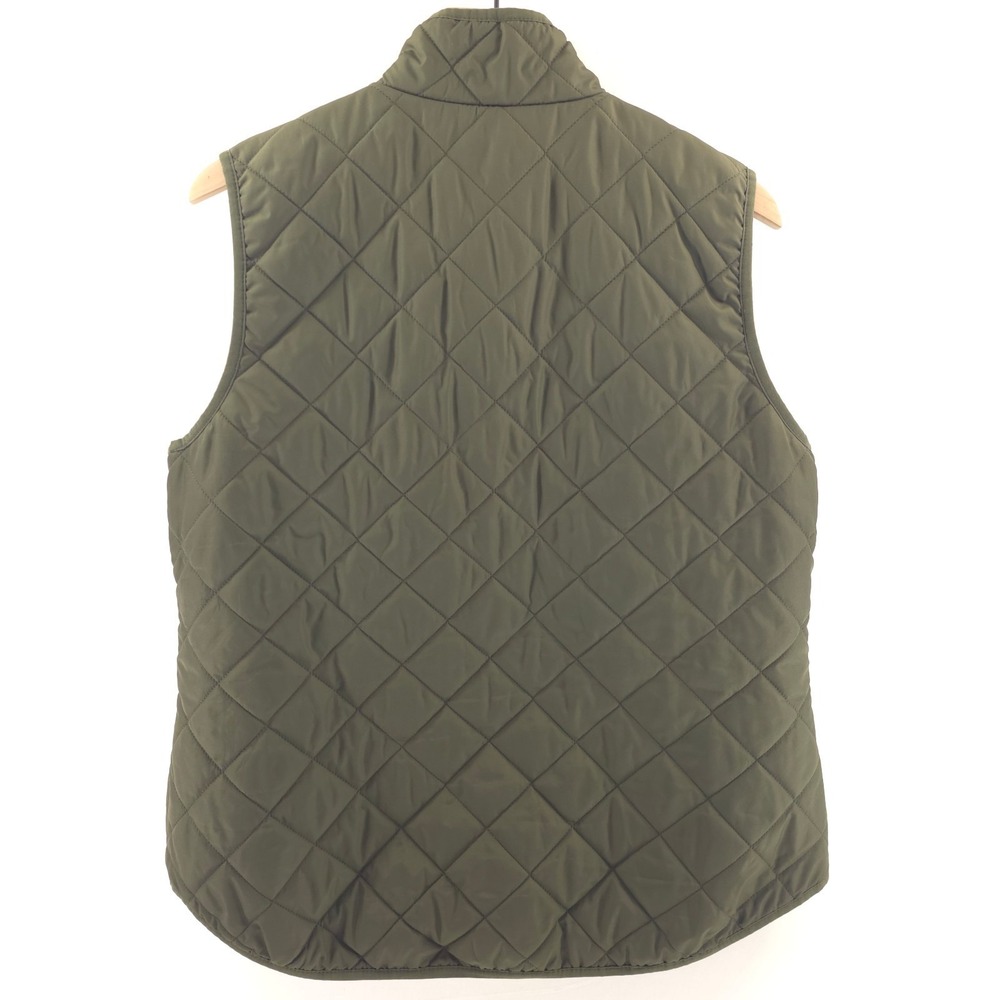Old Navy Womens Puffer Vest XL Olive Green Quilted‎ Full Zip Mock Neck Jacket - Picture 3 of 9